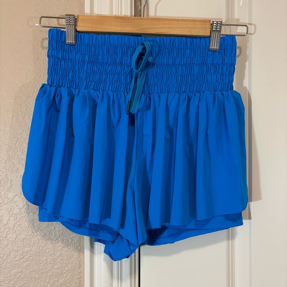 Athletic Flowy 2 in 1 Shorts Women’s S Royal Blue